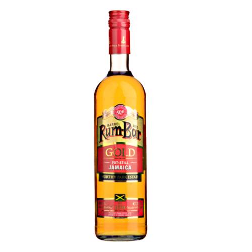 Rum Gold Amber RumBar - RumBar gold rum is 100 percent pot still aged rum and aged for 4 years in oak creates a classic Jamaican rum which can be enjoyed neat or mixed.