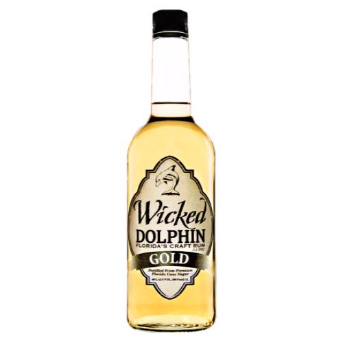 Rum Gold Amber Wicked Dolphin - Wicked Dolphin gold rum made with florida Sugar and local ingredients our rum is handcrafted in small batches using an copper pot still.