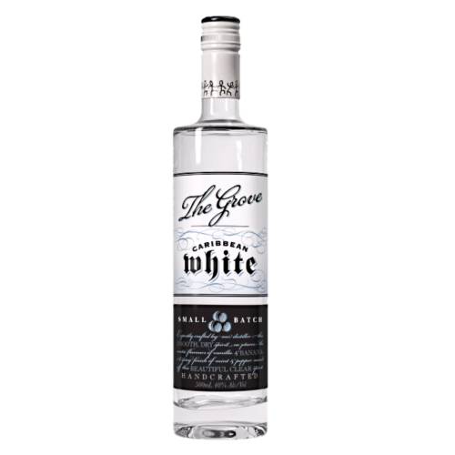 Rum Light White Grove - The Grove Distillery Caribbean White rum is clear in color.