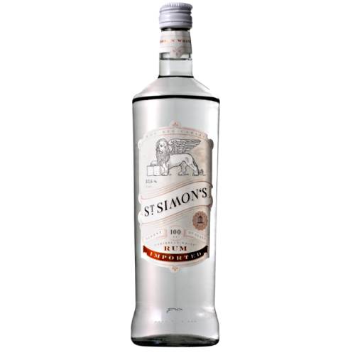 Rum Light White St Simons - St Simons Light White Rum is authentic light rum made from sugar cane distillate by carefully selecting different coupages and distillates in order to obtain a perfectly balanced and original taste of Caribbean rum.