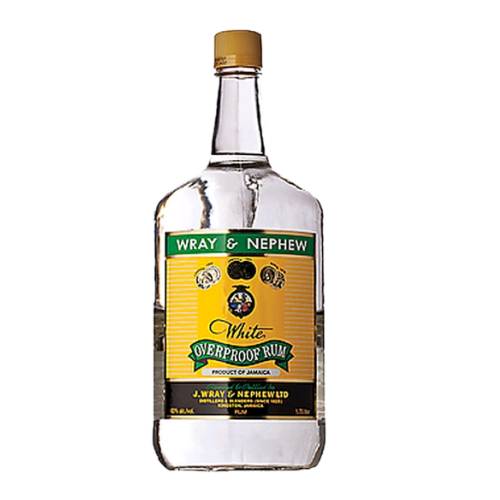 Rum Light White Wray And Nephew - Wray and Nephew white overproof rum is a very special blend of rums from Wray and Nephews estates. It is crystal clear and has a fruity natural aroma with overtones of molasses.