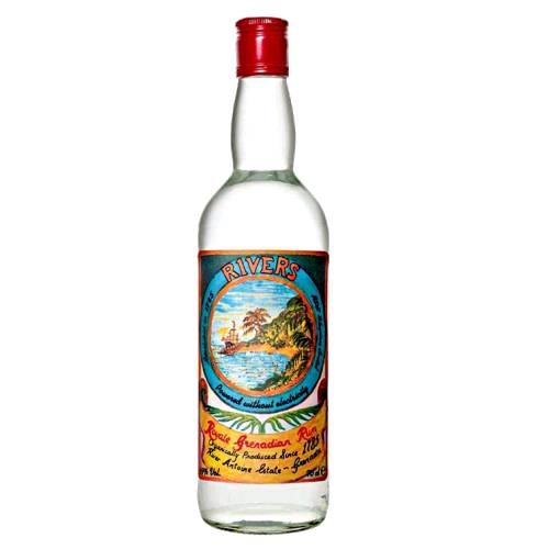 Rum Overproof Rivers - River Antoine Rivers Royale Grenadian Rum with a clear strong taste.
