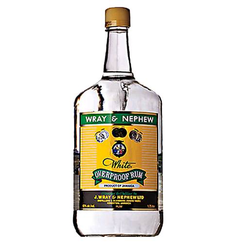 Wray Overproof Rum is a strong clear dry white rum.