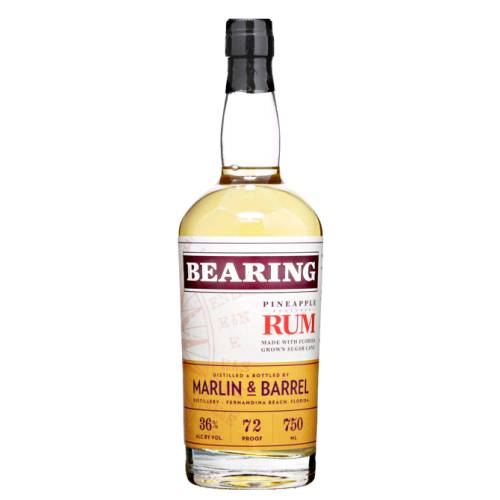 Bearing pineapple rum flavored with fresh cut pineapple with a unique blend of Bearing Light and Amber rums to create a wonderful flavor to balance the fresh cut pineapple that has been steeping for 5 days.