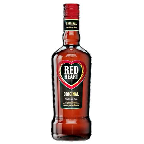 Rum Red Heart - Red Heart Rum is a smooth blended rum and containing the finest pot still rums matured to perfection in white oak casks giving this classic rum its depth of character and smooth rich flavour.