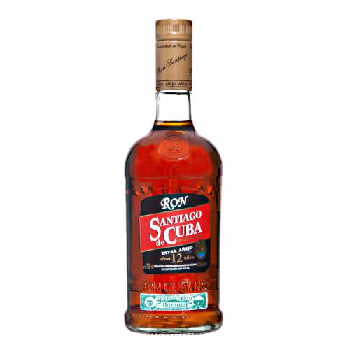 Santiago De Cuba 12 year old rum with rich aromas of dark chocolates vanilla bean and oaky notes and its subtle spice highlighting the true nature and quality with a long soft finish.