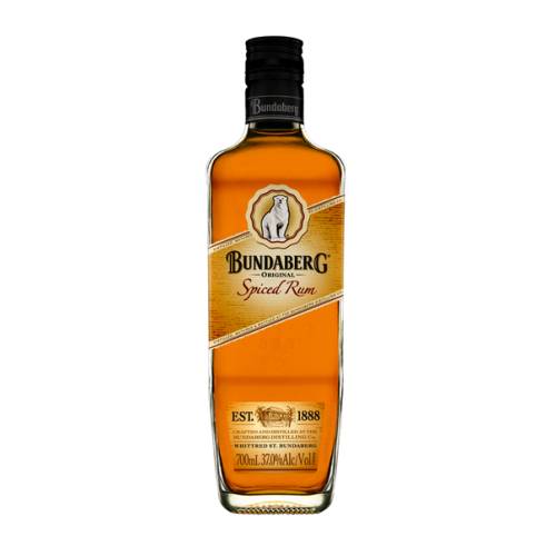 Spiced rums obtain their flavors through the addition of spices and sometimes caramel and made by Bundaberg.