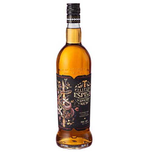 Tanduay Spiced Rum is made from sugarcane and tropical fruits and with a light hint of spices.