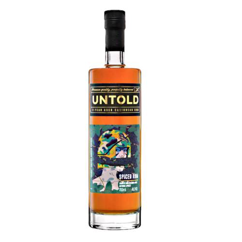 Untold Spiced Rum is a unique blend made with premium 2 3 year aged golden Caribbean rum from Trinidad enhanced with natural spices.