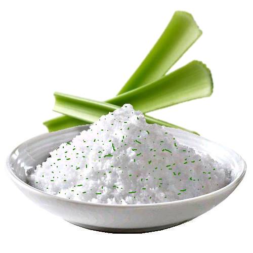 Salt Celery - Celery Salt is sodium chloride rubed with celery to release the oils from the celery into the salt with bits to give a strong celery scent.