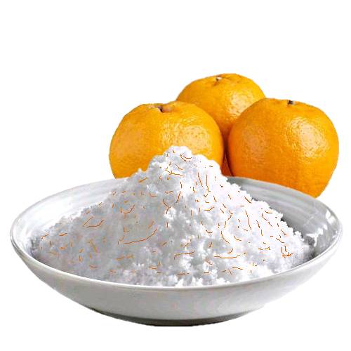 Salt Mandarin - Mandarin Salt is sodium chloride rubed with the skin of mandarin to release the oils from the mandarin peel into the salt with bits of skin to give a strong mandarin scent.