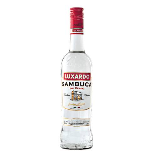 Luxardo Sambuca made from star anice herbs and spices alcohol sugar and pure volcanic water from Luxardo own springs.
