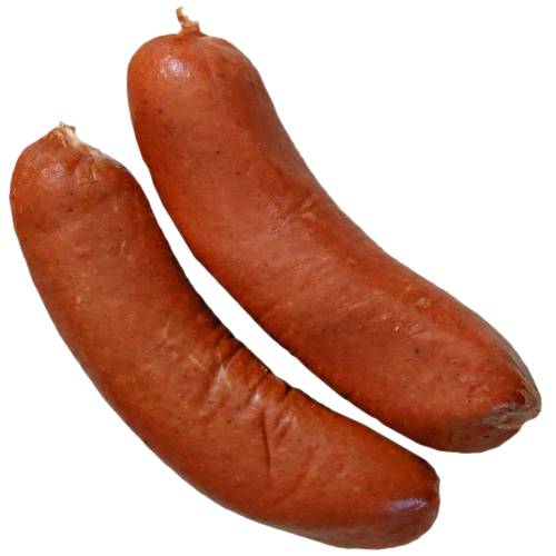 Frankfurter Rindswurst Sausage also called Frankfurt beef sausage is made from 100 percent beef and boiled broiled or grilled.
