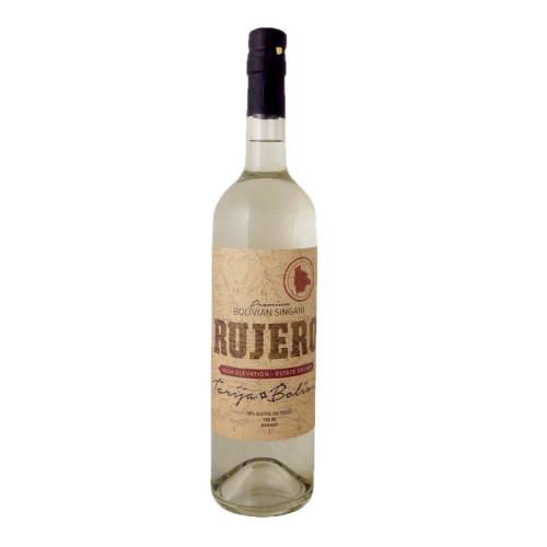 Rujero Singani brandy is fermentation is natural with wild yeasts only and the wine is double distilled in hand hammered copper pots producing an elegant mineral driven spirit.