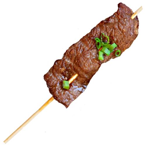 Beef Skewer is tender beef cooked on a char grill or frided on a BBQ.
