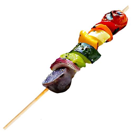 Skewer Vegetarian - Vegetarian Skewer are mixed veg cooked on a stick.