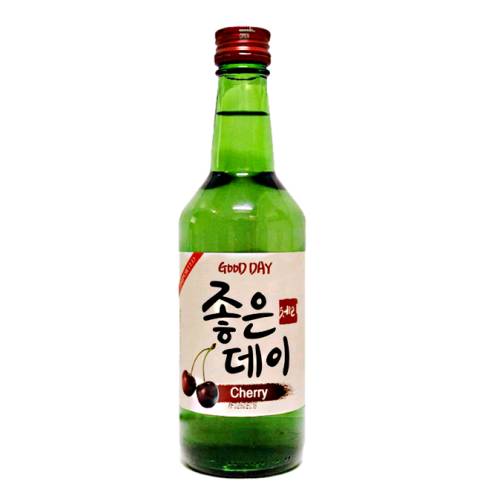 Good Day cherry soju rice spirit with spring cherry flavour.