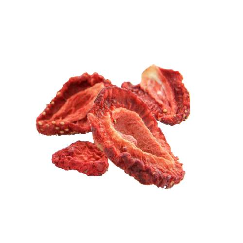Strawberry Dried - Strawberry that are sun dried or dehydrate with a soft texture.