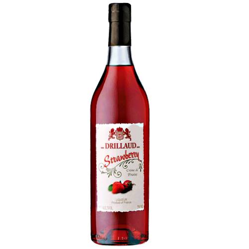 Drillaud Strawberry Liqueur has a deep ruby color and fresh strawberry flavour.