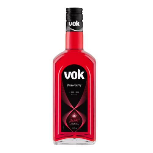 Strawberry liqueur vok a vibrant red strawberry flavoured liqueur ideal for any of your cocktail requirements.