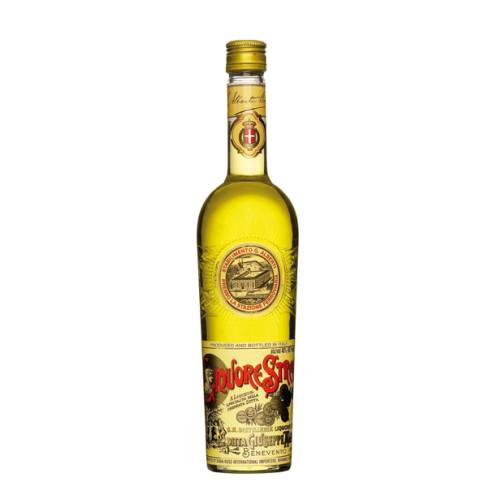 Strega - Liquore Strega is a herbal liqueur produced since 1860 its yellow color comes from the presence of saffron and soft smooth and sour sweet with herbs and vanilla in a delicate balance.