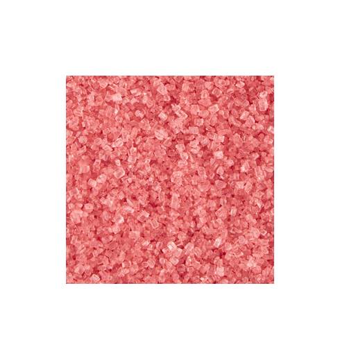 Pink sugar crystals is the generic name for sweet tasting soluble carbohydrates many of which are used in trimming cocktails.