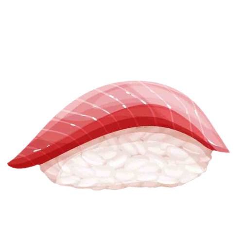 Sushi Nigiri Hamachi - Hamachi Nigiri Sushi is a slice of amberjack or yellowtail on top of shot grain sushi rice hand pressed into a block.