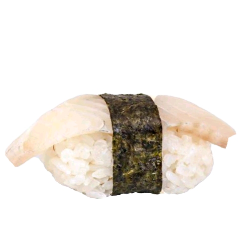 Sushi Nigiri Saba - Saba Nigiri Sushi is mackerel on top of warm short white sushi rice.