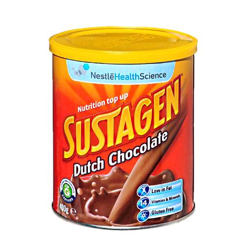 Sustagen Chocolate - Chocolate Sustagen is in powdered form with strong chocolate flavour.