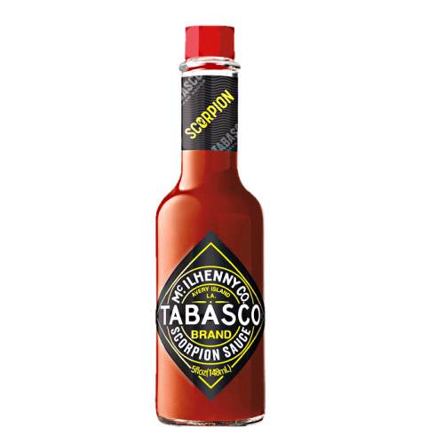 Tabasco Scorpion Pepper Sauce - Tabasco scorpion pepper sauce is made with scorpion chili and 10x hotter and very high scoville rating.