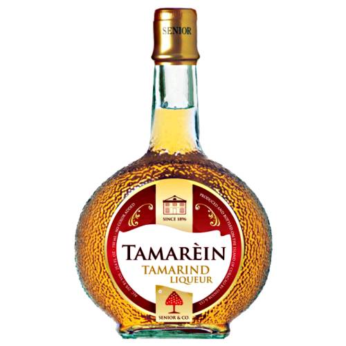 Senior Co Tamarind Liqueur is made the essence of tamarind and has a sweet and sour taste and its warm golden color.