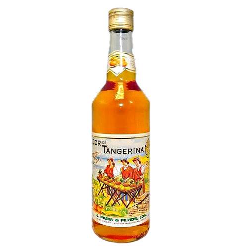 Madeira Island Tangerine Liqueur with bright orange color and rich warm taste.