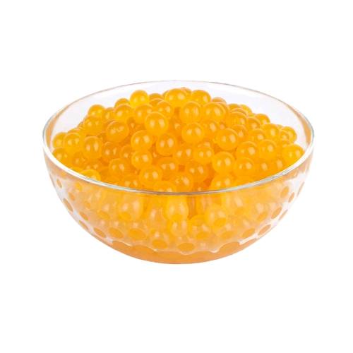 Tapioca Ball Rockmelon - Tapioca ball flavoured with rockmelon also called tapioca rockmelon pearls or rockmelon boba or bubble.