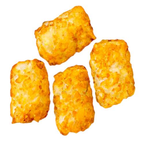 Tater Tot - Tater Tot also known as baby taters or potato gems are grated potatoes formed into small cylinders.