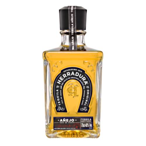 Herradura anejo tequila is aged for 2 years in oak barrels giving the spirit its trademark deep amber colour and flavours of vanilla oak and dried fruits.