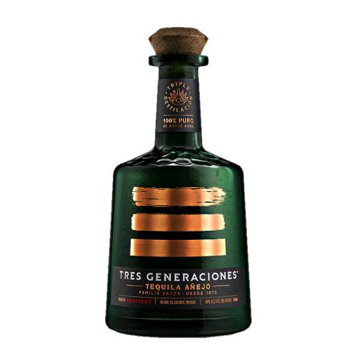 Tequila Anejo Tres Generaciones - Tres Generaciones Tequila Anejo blue agave flavor enhanced by 12 months in toasted oak barrels where it gains its delicate amber hue an array of subtle flavors and its unique smooth smoky finish.