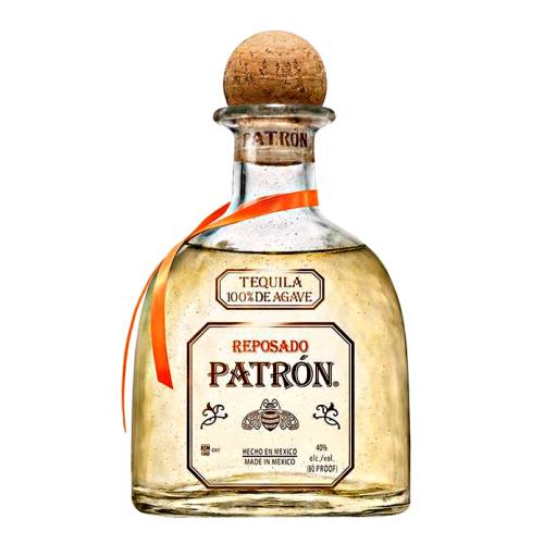 Tequila Reposado Patron - Patron reposado tequila tastes of fresh agave and oak with notes of fruit citrus and honey with a light floral and vanilla finish.