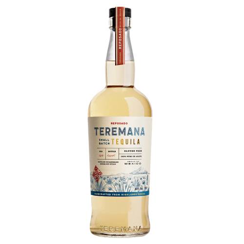 Teremana Reposado Tequila made from fully mature blue weber agave slow roasted in small traditional brick ovens for over 72 hours and distilled in 100 percent handmade copper pot stills.