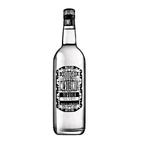 Tequila Silver Dos Mexicanos - Dos Mexicanos silver tequila with mellow silky smooth and clean with a bold finish and warm sweet aftertaste.