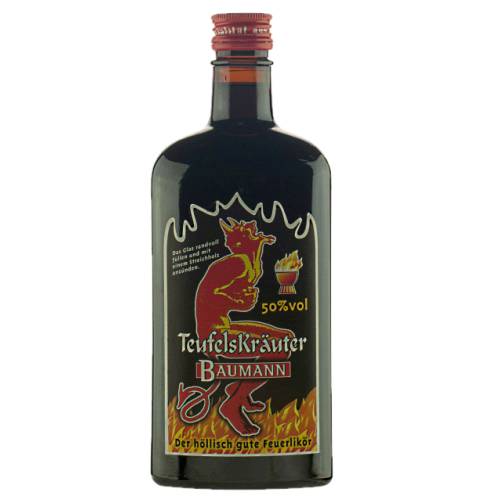 TeufelsKrauter Baumann - Baumann Teufels Krauter herb liqueur is an exotic mix of herbs and spice come together in this fiery rum and is spicy and slightly sweet.