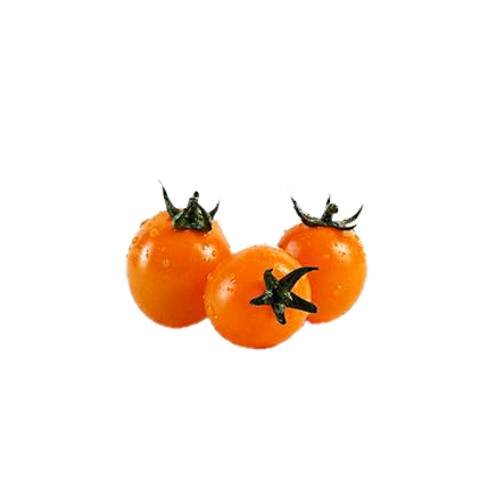 Tomato Cherry Orange - Orange cherry tomato small in size and with a bright orange color.
