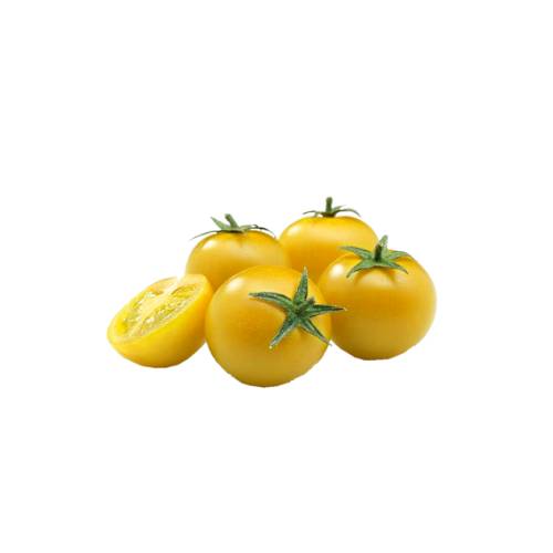 Tomato Cherry Yellow - Yellow cherry tomato small in size and round with a bright yellow color.