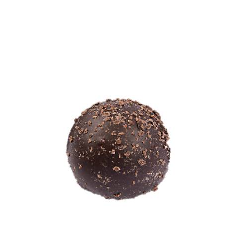 Dark chocolate truffle.