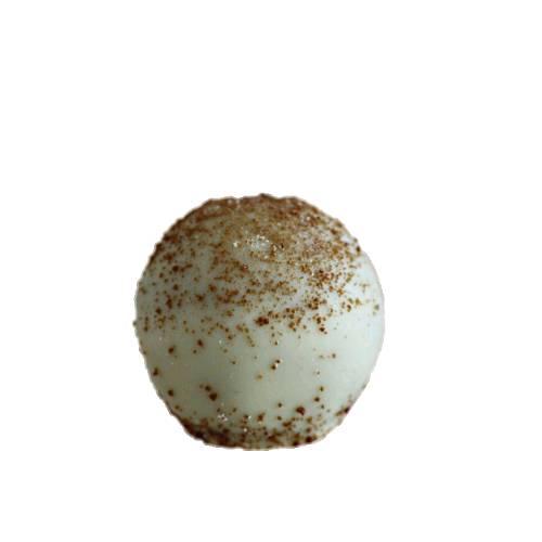 Macadamia chocolate truffle made with a chocolate ganache and roasted macadamia.