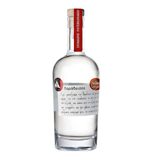 Tsikoudia Paradise - Paradise Tsikoudia made from cretan grape variety Kotsifali by Domaine Paterianakis and distillate of cretan tradition and hospitality with spicy and intense aromas maintaining the characteristics of the Cretan grape variety.