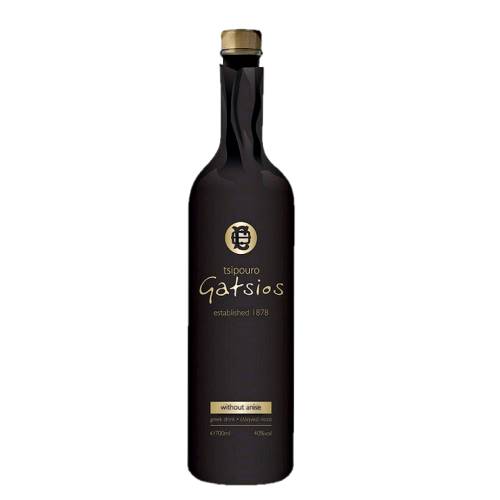 Gatsios Tsipouro unsorted from Muscat de Hamburg. Clear with the full aroma of a very smooth discretion Geschmack a synonym of the word Tsipouro from Epirus.