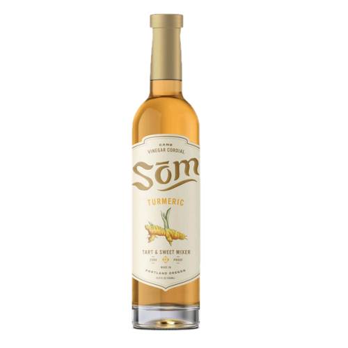 Turmeric Syrup Som - Som Turmeric Syrup made with round turmeric cooked with sugar and water.