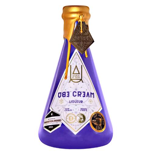 Ube Cream Liqueur is made from sugar cane spirit and with the flavour of ube purple yam and look like a bright purple.