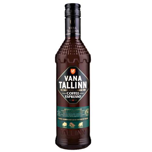 Vana Tallinn Coffee Espresso is a coffee flavoured liqueur made from cane spirit and handcrafted extracts of vanilla cinnamon and aromatic coffee beans.