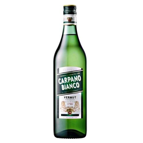 Vermouth Bianco Carpano - Carpano bianco vermouth with clean clear taste and is richly perfumed and ideal served cold straight on the rocks with a slice of grapefruit.